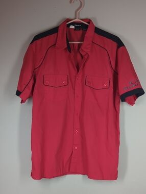 Vintage Oakley 2009 Technical Pit Crew Mechanic Shirt - Red - Rare Sample